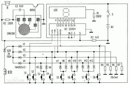 74LS171四路抢答器电路设计详解
